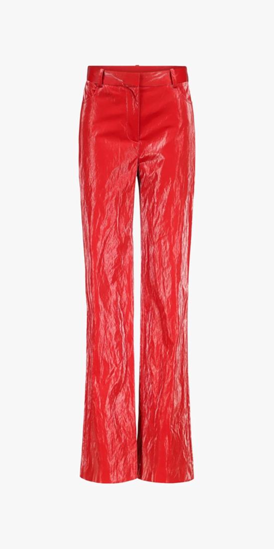  프리스카베라 스트레이트 팬츠 레인웨어 팬츠 크림슨 - PRISCAVERA