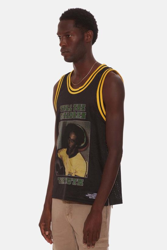  Online Ceramics 민소매 티셔츠 온라인 세라믹스 밥 말리 메시 농구 저지 - OTHER BRANDS