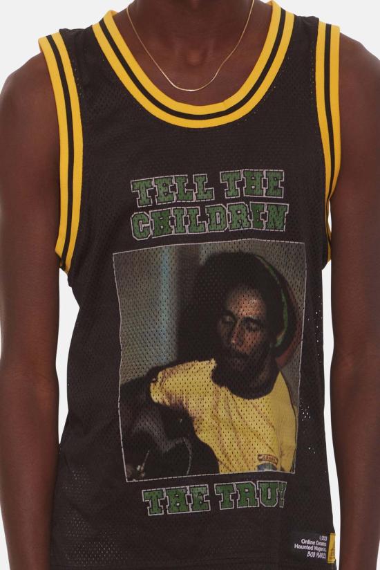  Online Ceramics 민소매 티셔츠 온라인 세라믹스 밥 말리 메시 농구 저지 - OTHER BRANDS