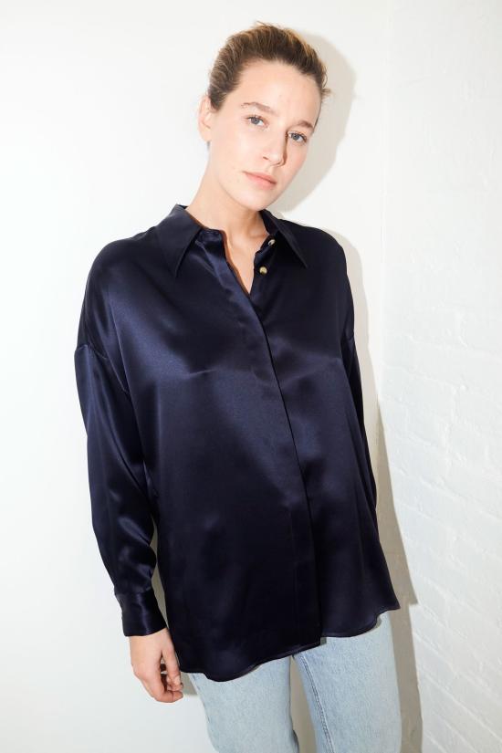  다두라 블라우스 다투라 문 렌  블루 - DATURA