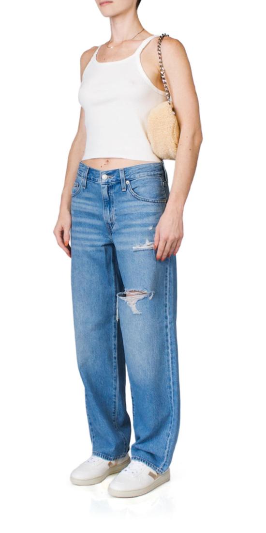  에태르네 민소매 티셔츠 에테르네 크롭드 리브 탱크 아이보리 - ETERNE