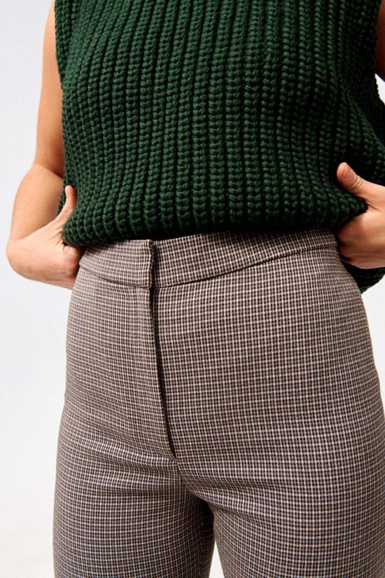  노미아 크롭 팬츠 크롭 플레어 팬츠 블랙 멀티 - NOMIA