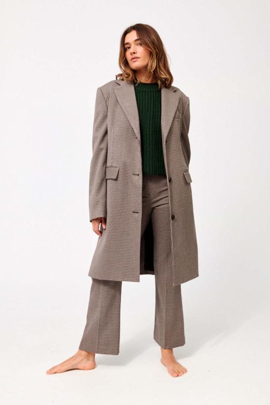  노미아 크롭 팬츠 크롭 플레어 팬츠 블랙 멀티 - NOMIA