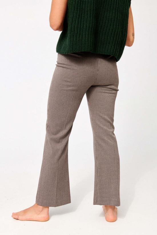  노미아 크롭 팬츠 크롭 플레어 팬츠 블랙 멀티 - NOMIA