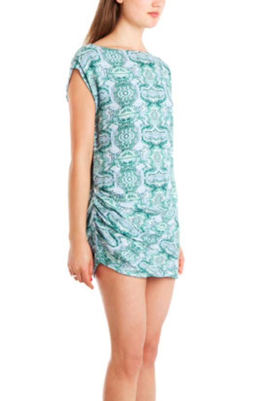  Kelly Wearstler 숏 원피스 켈리 웨어슬러 코쿤 드레스 블루 멀티 - OTHER BRANDS