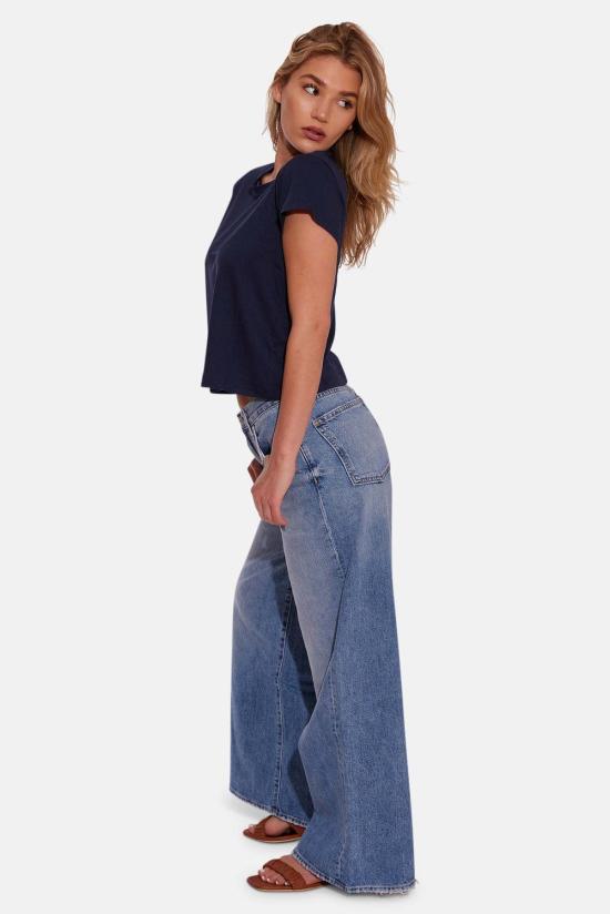  더 타일 클럽 반팔 티셔츠 타일 클럽 베베 럭스 티 네이비 - THE TILE CLUB