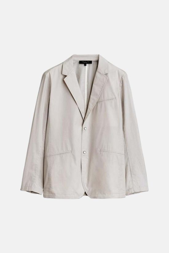  랙앤본 수트 자켓 Rag & Bone 365 페이퍼 코튼 블레이저 라이트 그레이 - RAG & BONE