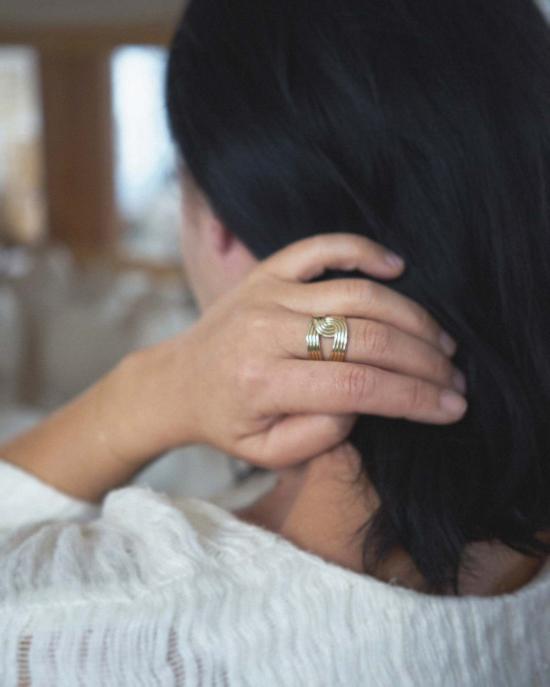  오데뜨 뉴욕 반지 오데트 뉴욕 아가타 링 재활용 황동 - ODETTE NEW YORK