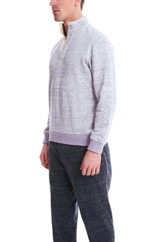  Blue&Cream 긴팔 셔츠 블루&크림 팝 칼라 탑 라벤더 - BLUE&CREAM