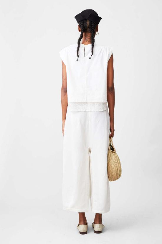  Caron Callahan 스트레이트 팬츠 캐런 캘러핸 모건 팬츠 크림 - OTHER BRANDS