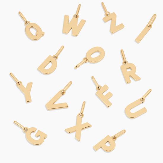  탯치 목걸이/팬던트 Thatch Be You 이니셜 챠밍 골드