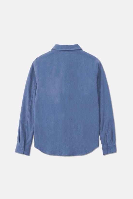  Blue&Cream 긴팔 셔츠 블루&크림 베스트 셰르파 오버 블루/크림 - BLUE&CREAM