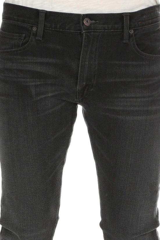  카토 데님 팬츠 더 니들 스키니 진 로우 블랙 - KATO