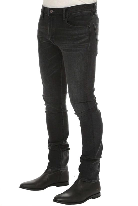  카토 데님 팬츠 더 니들 스키니 진 로우 블랙 - KATO