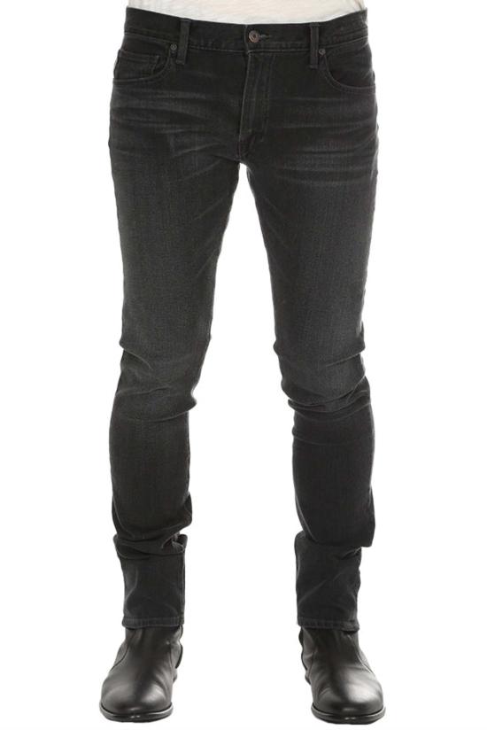  카토 데님 팬츠 더 니들 스키니 진 로우 블랙