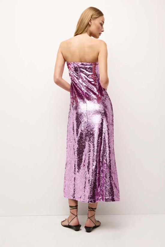  마리 올리버 롱 원피스 날로니 드레스 바이올렛 - MARIE OLIVER