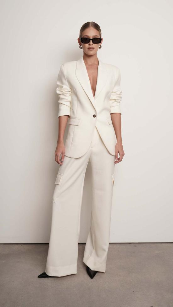  파렌테지 수트 자켓 아리아 블레이저 아이보리 - PARENTEZI