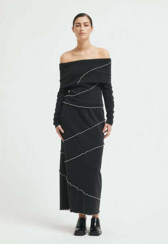  Resume 롱 스커트 이력서 클레멘타인 스커트 블랙 - OTHER BRANDS