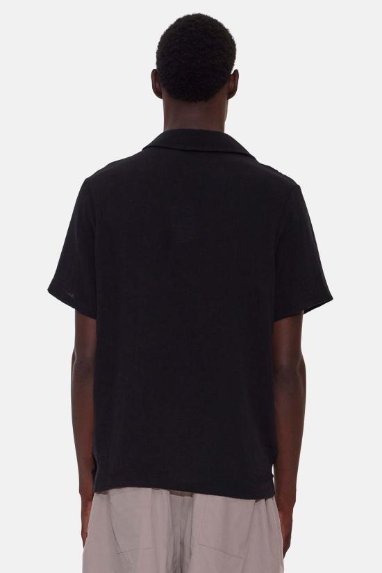  Blue&Cream 반팔 셔츠 블루&크림 거즈 반팔 버튼다운 블랙 - BLUE&CREAM