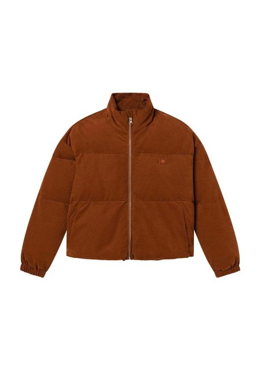  Thinking MU 숏패딩 씽킹 뮤 제마 마이크로코듀로이 재킷 브라운 - THINKING MU