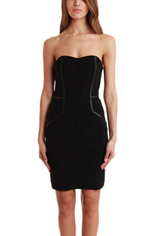  Yigal Azrouel 숏 원피스 스트레치 워븐 드레스 블랙