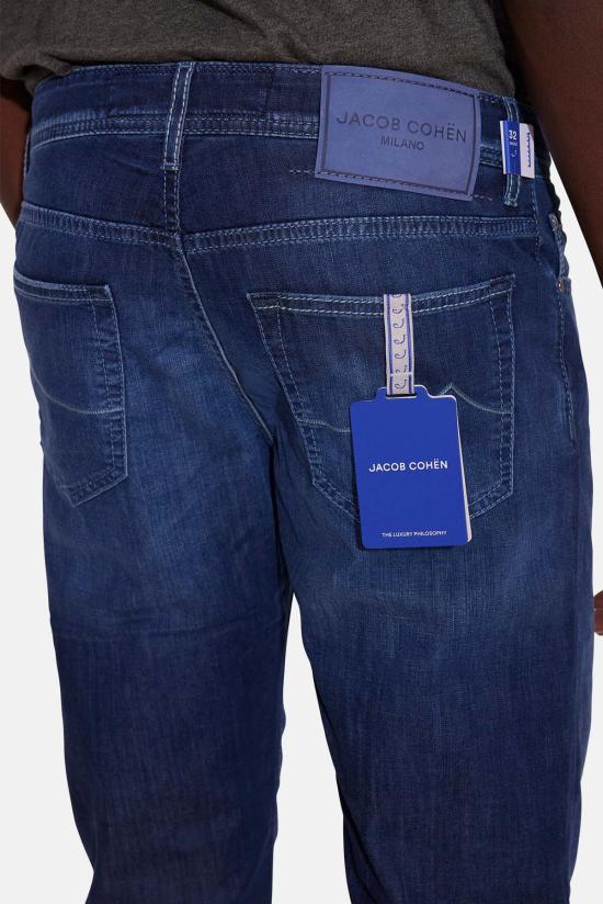  야콥코헨 데님 팬츠 Jacob Cohen Bard 8oz 라이트웨이트 5포켓 데님 미디엄 블루 - JACOB COHËN