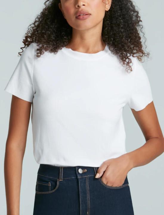  코만도 바디수트 티셔츠 Commando Essential 코튼 크루 바디수트 - COMMANDO