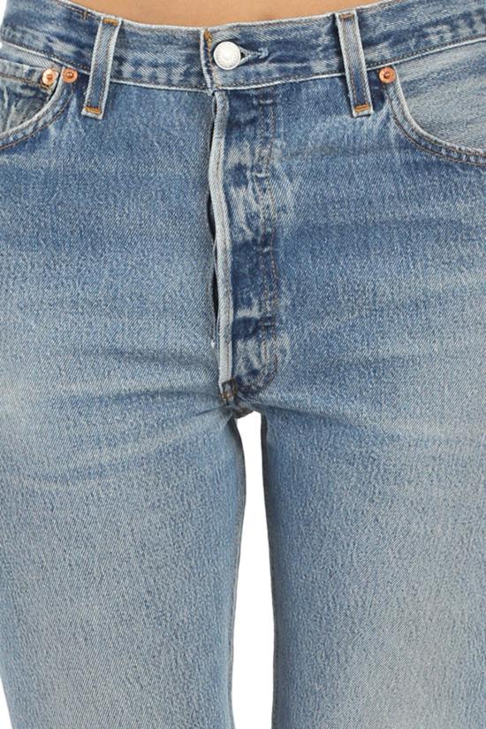  리던 데님 팬츠 리/던 하이 라이즈 앵클 크롭 진 인디고 - RE/DONE