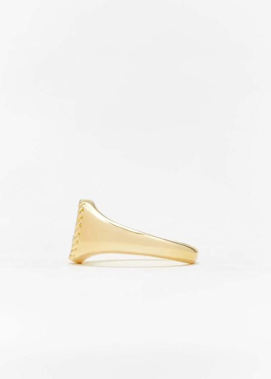  이본 레옹 반지 Yvonne Leon Baby Chevalire Ovale 링 골드/Jaune - YVONNE LEON