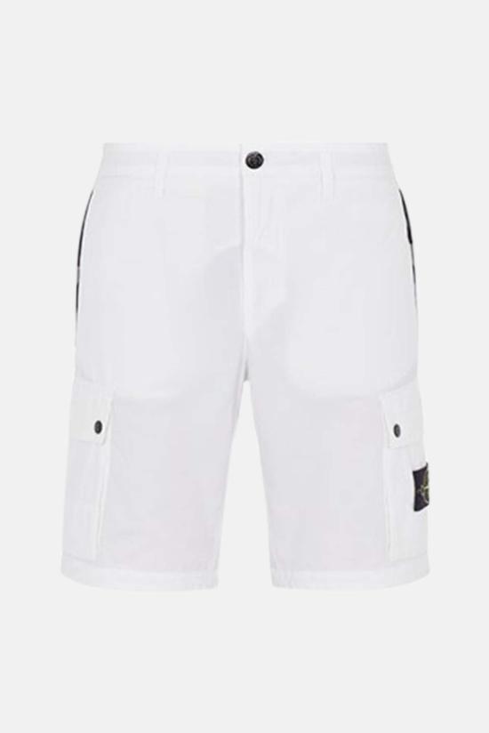  스톤 아일랜드 숏팬츠 1015L11WA V0001 WHITE