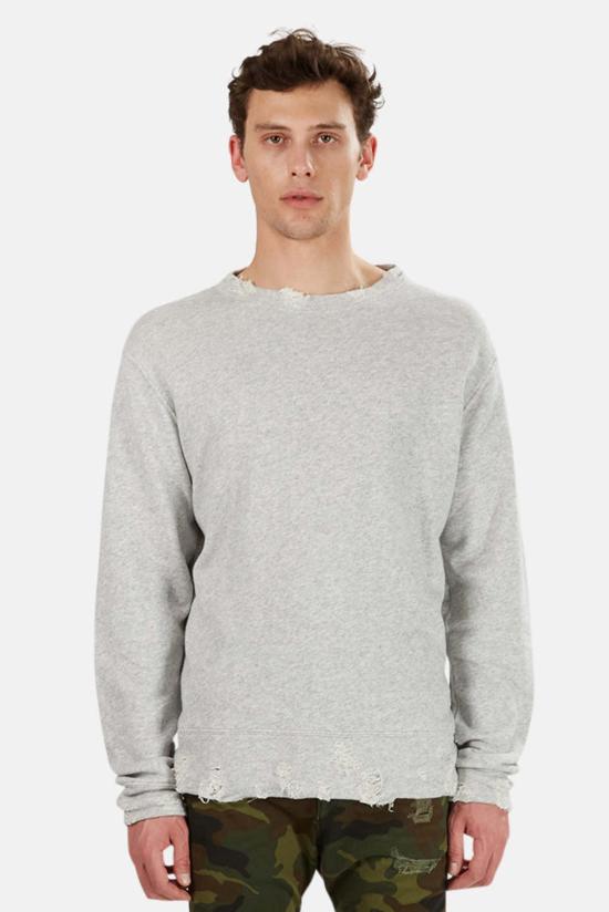  알13 긴팔 티셔츠 R13 스웨트셔츠 헤더 그레이