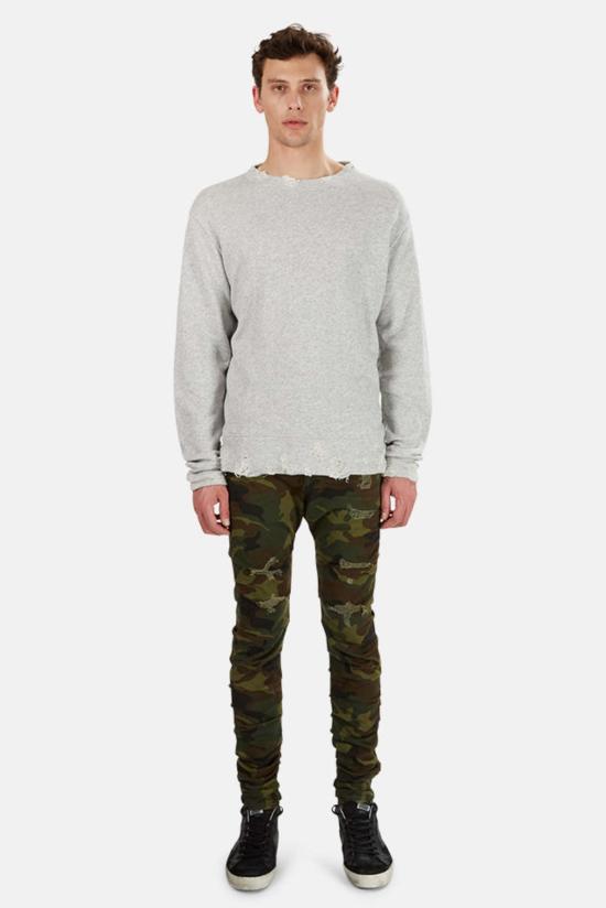  알13 긴팔 티셔츠 R13 스웨트셔츠 헤더 그레이 - R13