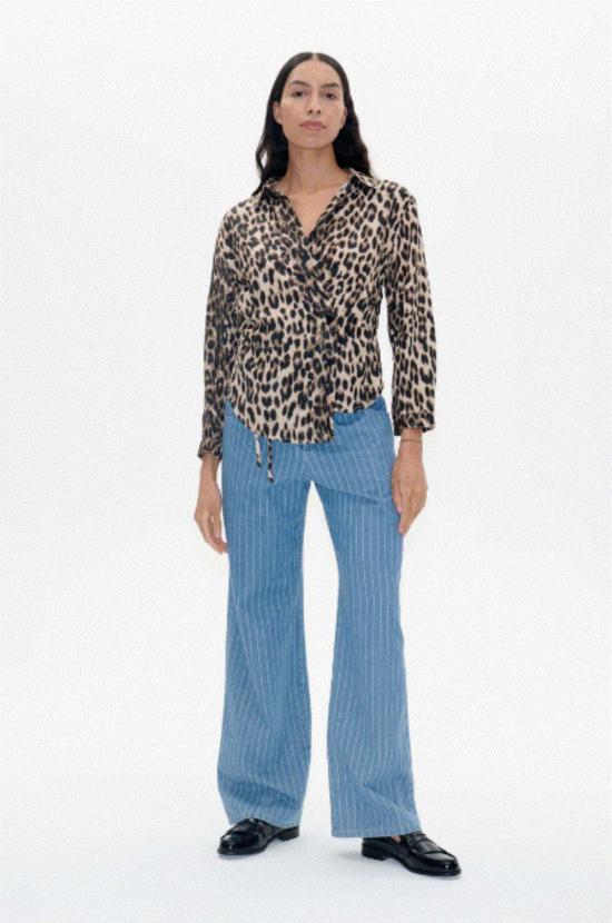  바움 운드 페르드가르텐 블라우스 Baum und Pferdgarten Maluca 탑 레오파드 - BAUM UND PFERDGARTEN