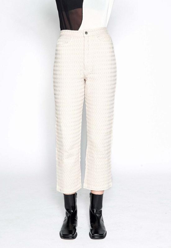  Aniela Parys 스트레이트 팬츠 칼립소 와플 팬츠 내추럴 - OTHER BRANDS