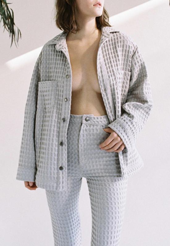  Aniela Parys 스트레이트 팬츠 칼립소 와플 팬츠 내추럴 - OTHER BRANDS