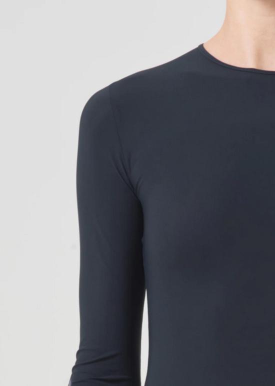  에이골디 긴팔 티셔츠 아골드 오라 Ls 바디수트 그래나이트 - AGOLDE