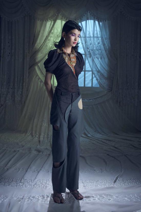  J.Kim 스트레이트 팬츠 J.킴 페이즐리 팬츠, S Iits - OTHER BRANDS