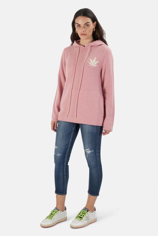  Harden 후드 티셔츠 V X 블루&크림 리프 캐시미어 후드 티셔츠 핫핑크/화이트 - OTHER BRANDS