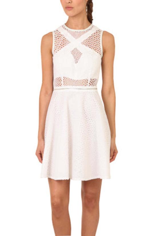  Yigal Azrouel 숏 원피스 Optic Eyelet Dress Optic White
