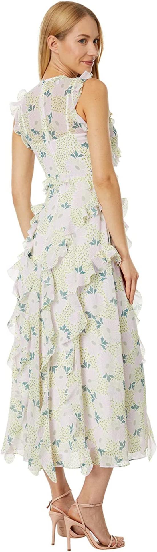  테드베이커 숏 원피스 테드 베이커 칼리니아 슬리브리스 워터폴 미디 드레스 - TED BAKER