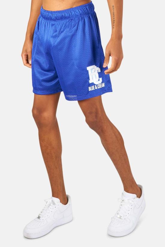  블루&크림 숏팬츠 뉴욕 메시 반바지 로얄 블루/라이트 블루 - BLUE&CREAM
