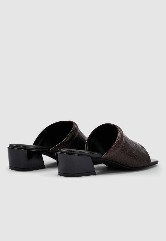  BRIE LEON 뮬/슬리퍼 브리 레온 카밀 뮬스 브루넷 크록 - OTHER BRANDS