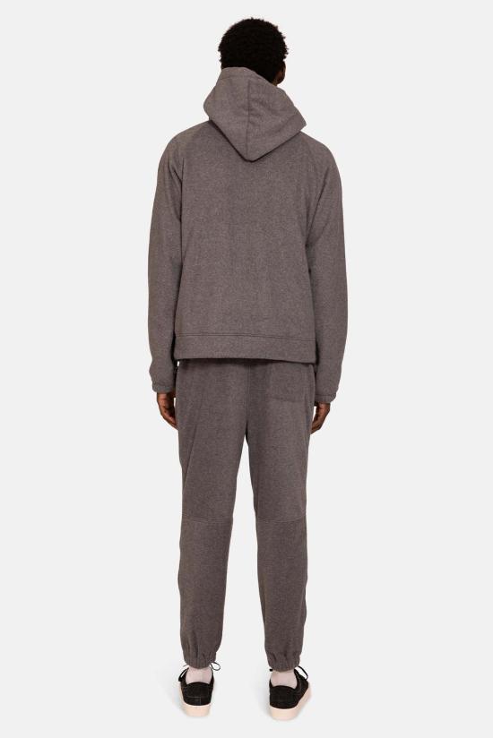  Blue&Cream 후드 티셔츠 블루&크림 폴라 플리스 후드 티셔츠 미드 그레이 - BLUE&CREAM