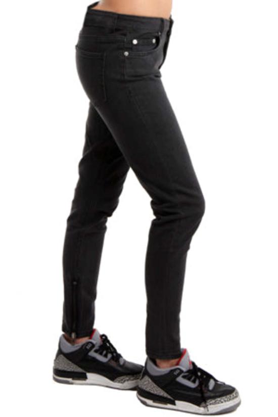  블랙 데님 데님 팬츠 블랙 Dnm 에섹스 데님 진 그레이 - BLACK DENIM