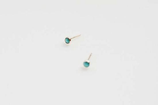  Devi Arts 이어링 데비 아트 다양한 보석 돌 스터드 골드