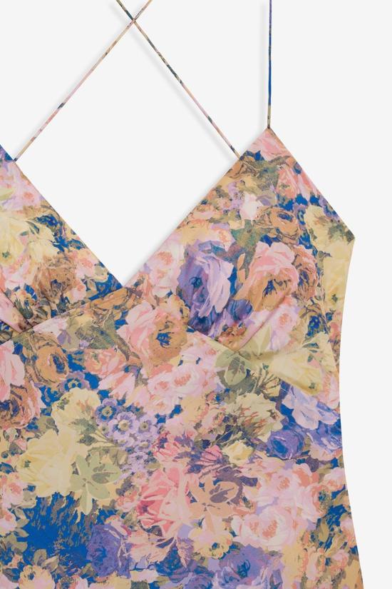  포러브앤레몬스 롱 원피스 For Love & Lemons Elea 맥시 드레스 핑크 - FOR LOVE & LEMONS