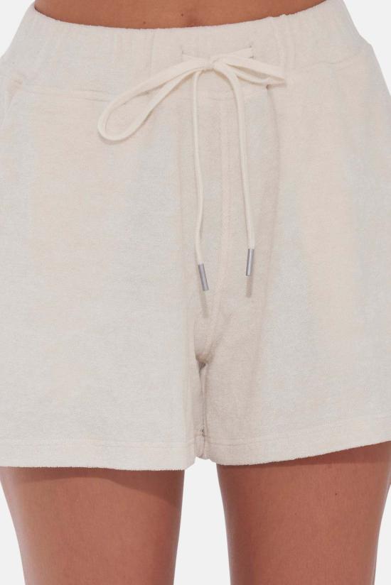  더 타일 클럽 숏팬츠 타일 클럽 샘 테리 숏 아이보리 - THE TILE CLUB