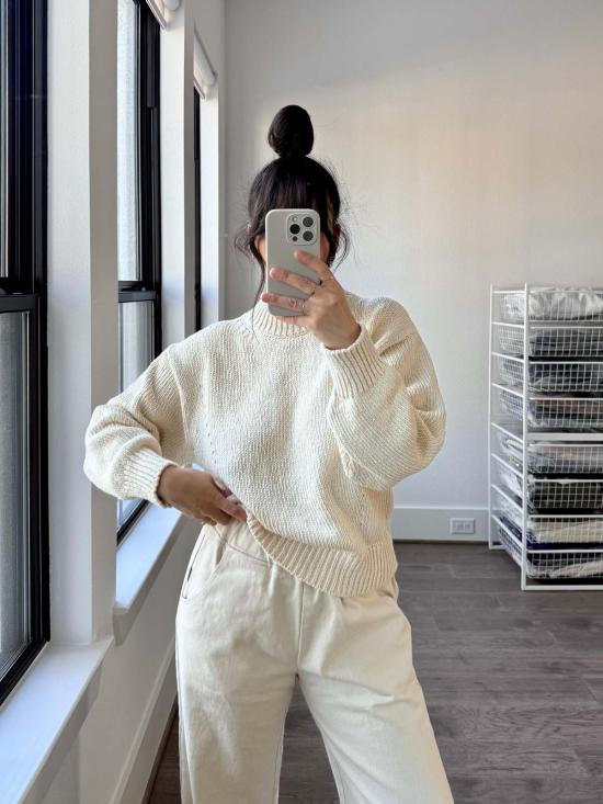  르 본 숍 스트레이트 팬츠 르봉샵 봉팬츠 네츄럴 - Le Bon Shoppe