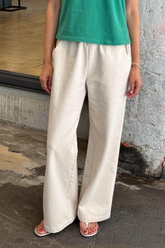  르 본 숍 스트레이트 팬츠 르봉샵 봉팬츠 네츄럴 - Le Bon Shoppe