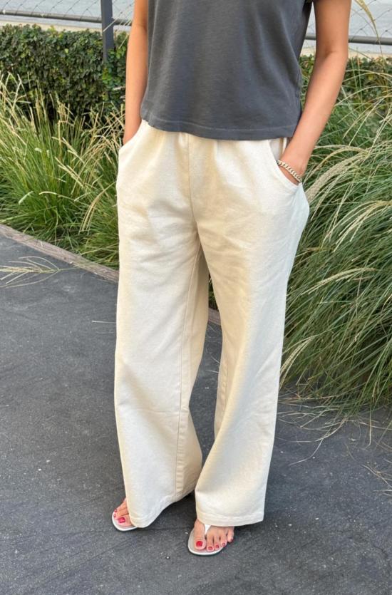  르 본 숍 스트레이트 팬츠 르봉샵 봉팬츠 네츄럴 - Le Bon Shoppe